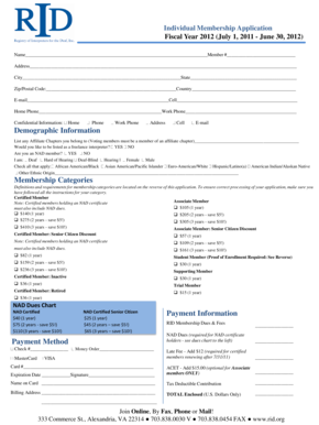 Individual Membership Application