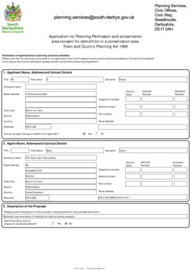 UK Planning Permission Application for Demolition