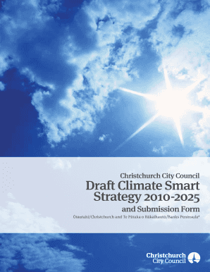 Christchurch Climate Smart Strategy Submission Form