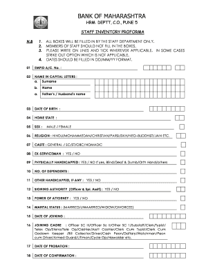 Cchs inventory control form - staff inventory form