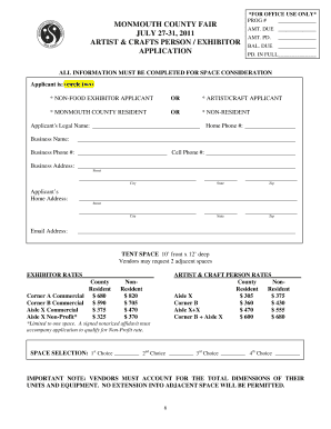 REGISTRATION FORM FOR NON-CIVIL SERVICE MUNICIPALITIES FOR MONMOUTH COUNTY