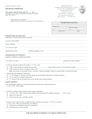 California Religious Exemption Claim
