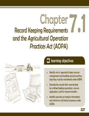 Alberta Manure Management Record Keeping Form