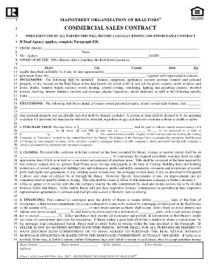 Commercial Sales Contract