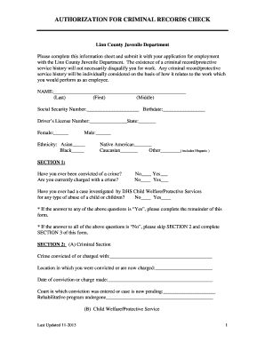 20 Printable background check authorization form doc Templates - Fillable  Samples in PDF, Word to Download | pdfFiller