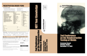 American Welding Society Conference Registration Form