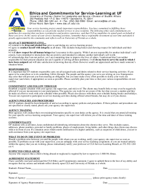 UF Service-Learning Ethics and Commitments