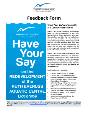 Auburn City Council Feedback Form