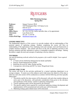 MBA Marketing Strategy Syllabus NBdoc Revision of OHP Application OHP 7210 and Information about the OHP OHP 9025 booklet - rci rutgers