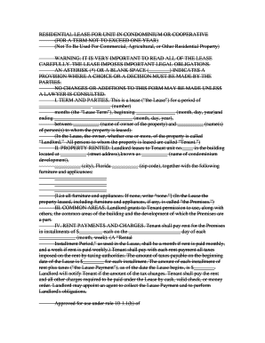 Florida Residential Lease Agreement