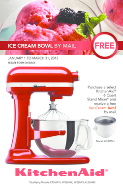 KitchenAid Stand Mixer Rebate Form