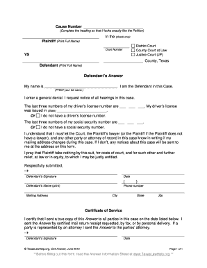 printable texas divorce forms fill out download online blanks in