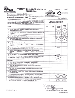 Property Disclosure Statement - Kelowna