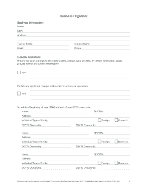 Maintenance board template - Business Year End Form 2015docx