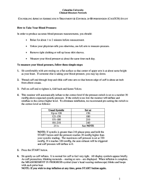 Home Blood Pressure Log - Clinical Directors Network - cdnetwork