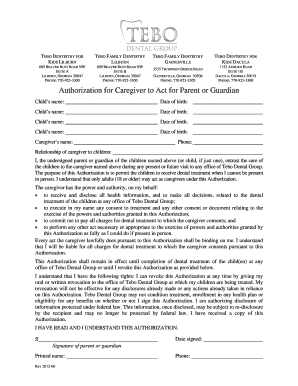 Tebo Family Dentistry Patient Registration Form