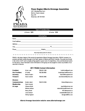 Membership form for ngo - PRADA membership form - CAPSS