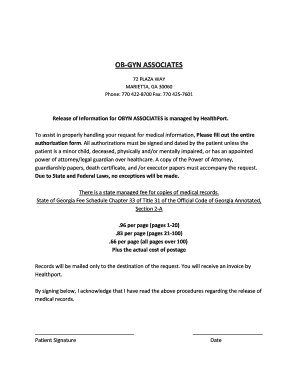 Transfer Medical Records Form