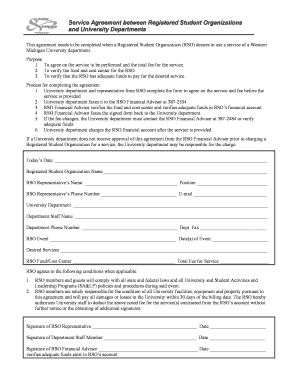 Exhibitor agreement template - ServiceAgreement.doc - rso wmich