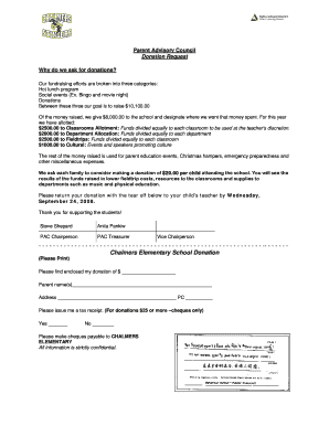 School Donation Form - Chalmers Elementary School - ch deltasd bc