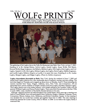 WOLFe PRINTSI No 2 July 2003 - wolfeprints