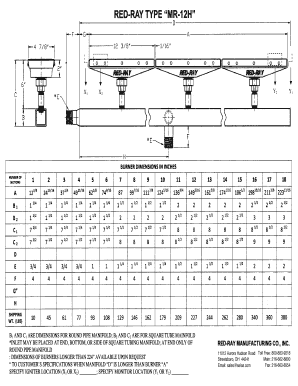 ARE DIMENSIONS FOR ROUND PIPE MANIFOLD B ARE FOR SQUARE