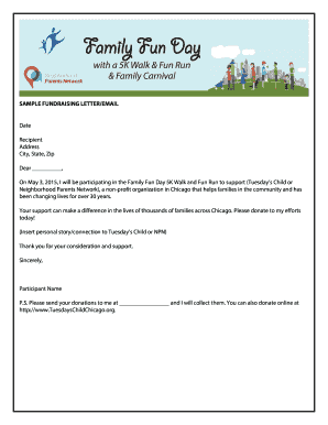 Sample Fundraising Letter - Tuesday039s Child - tuesdayschildchicago