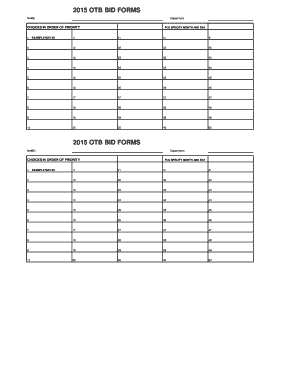 School event proposal sample - 2015 OTB BID FORMS - bIAMAW16b - iamaw16