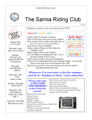 Summer bucket list for couples - The Sarnia Riding Club