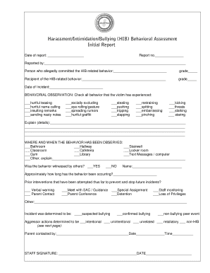 Sample Assessment and Reporting forms - asapnj