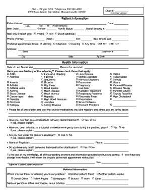 Verfiy Patient Information - Neil L Ringler DDS