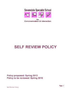 SELF REVIEW POLICY - severndaleschool