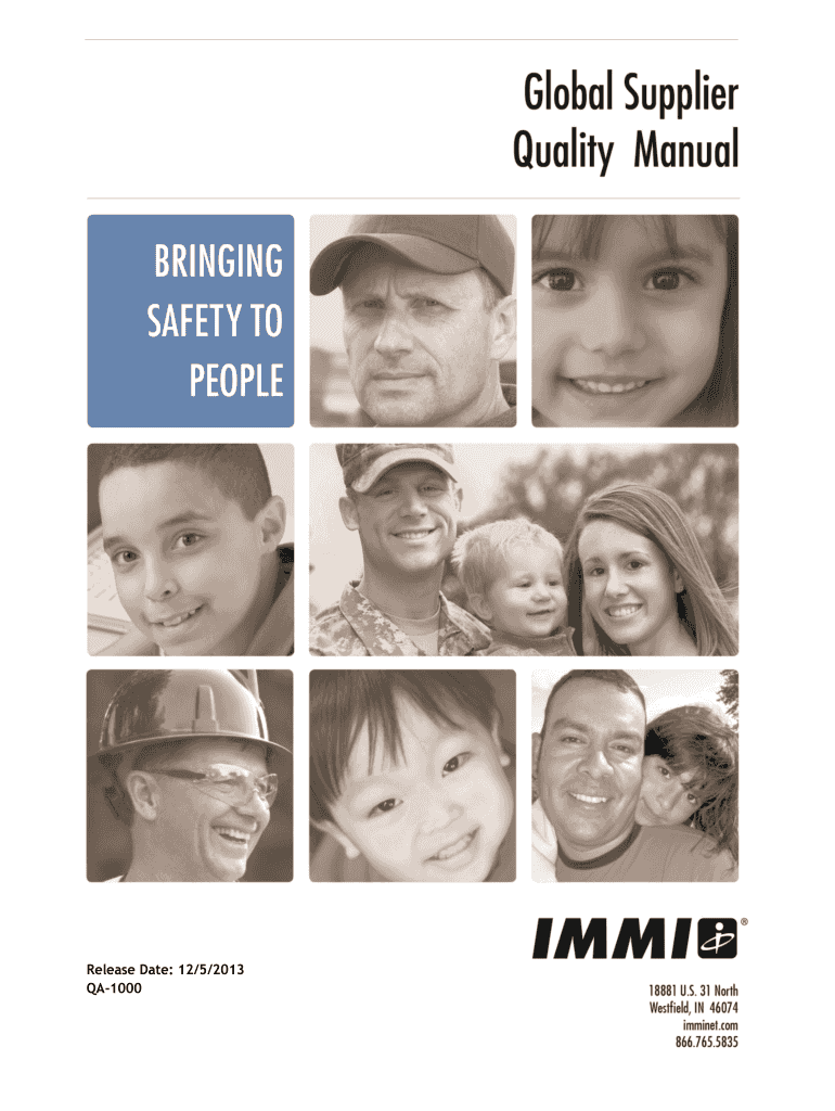 Fillable Online Global Supplier Quality Manual 2 Fax Email Print