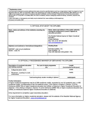 Civil diploma marksheet - APPENDIX TO DIPLOMA Teknisk F rvaltare Technical manager