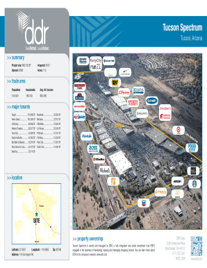 Tucson Spectrum - Tucson Arizona - Property Flyer Tucson Spectrum is owned and managed by DDR a fully integrated real estate investment trust REIT engaged in the business of developing leasing and managing shopping centers You can learn