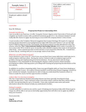 Sample of letter of introduction - Sample Letter 2 - Tier 5 Chinese internship (PDF ... - University of York - york ac