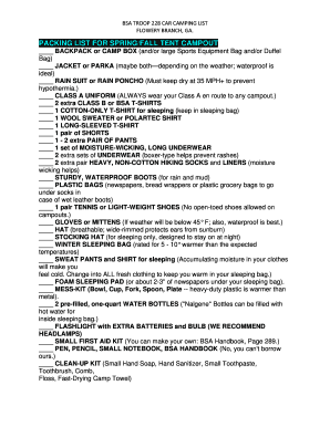 PACKING LIST FOR CAMPINGdocx - troop228