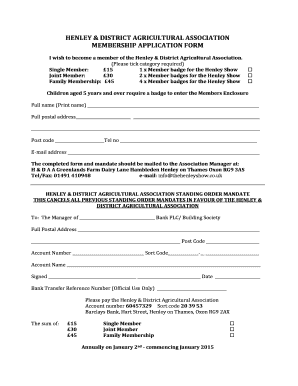 HENLEY amp DISTRICT AGRICULTURAL ASSOCIATION MEMBERSHIP - thehenleyshow co