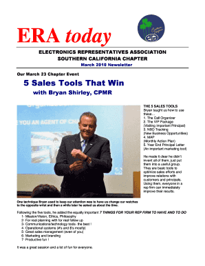 March 2010 Newsletter Our March 23 Chapter - erascal