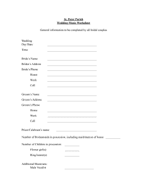 Wedding template pdf - Wedding music form-2 - bstpeterdanbbborgb