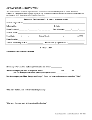 fillable event organizer evaluation form edit online download event evaluation form