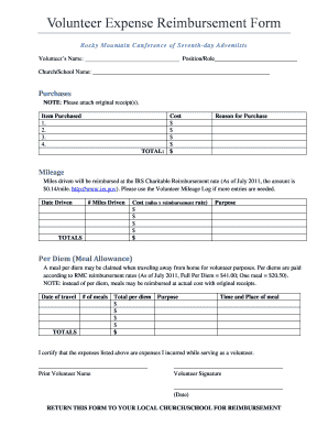 Reimbursement form word - BVolunteerb Expense Reimbursement bFormb - Rocky Mountain bb - rmcsda