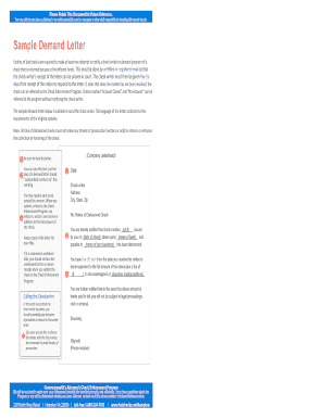 Sample Demand Letter Victims of bad checks are required to make at least one attempt to notify a check writer to demand payment of a check that is returned because of insufficient funds