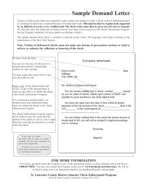 Ub form example - This must be done by regular mail, supported