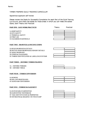 Jrnywkr curriculum self-review - Timber Framers Guild