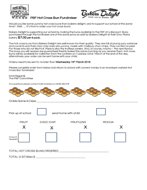 P&F Hot Cross Bun Fundraiser - Our Lady of the Way School, Emu ... - olowemuplains catholic edu