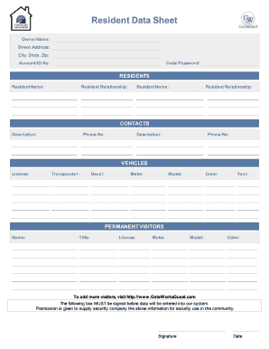 Password game words list - Resident Data Sheet - rbcahoa