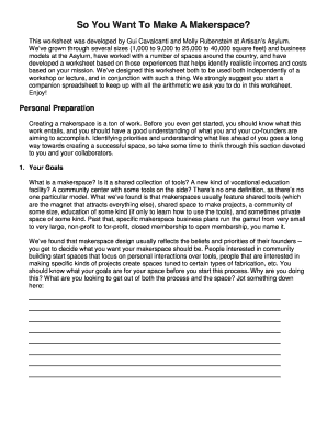 Worksheet format - Make-a-Makerspace Worksheetdocx