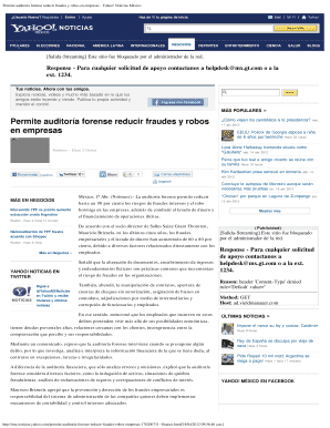 Permite auditora forense reducir fraudes y robos en empresas - Yahoo Noticias Mxico