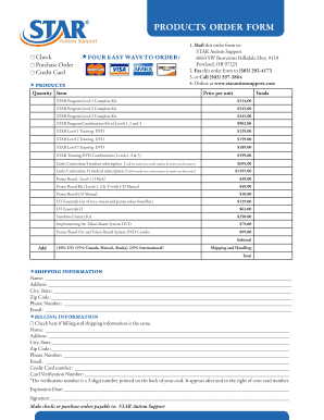 Stars template pdf - Quantity Item